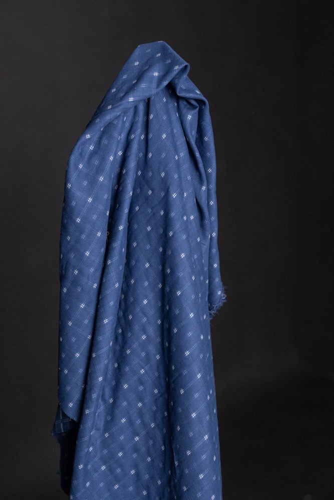 COTTON DOUBLE GAUZE • Yoku Blue $52.00/metre