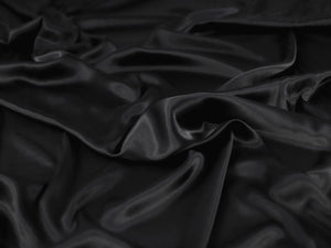 VISCOSE ECOVERO™ SATIN • BARDOT • Black $49.00/metre