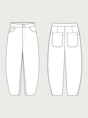 BARREL-LEG TROUSERS • Pattern