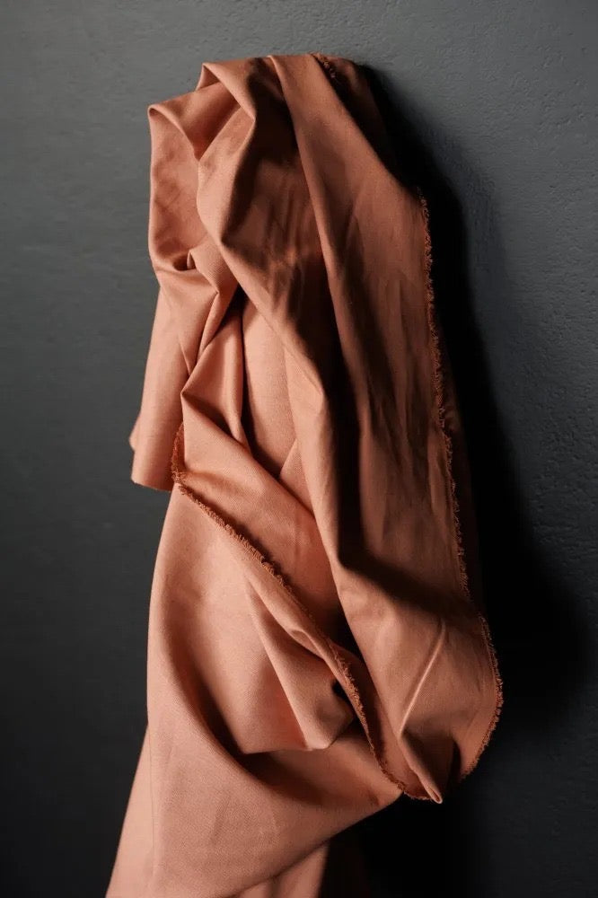 SOFT COTTON CANVAS • Pink Chalk • Remnant 195cm
