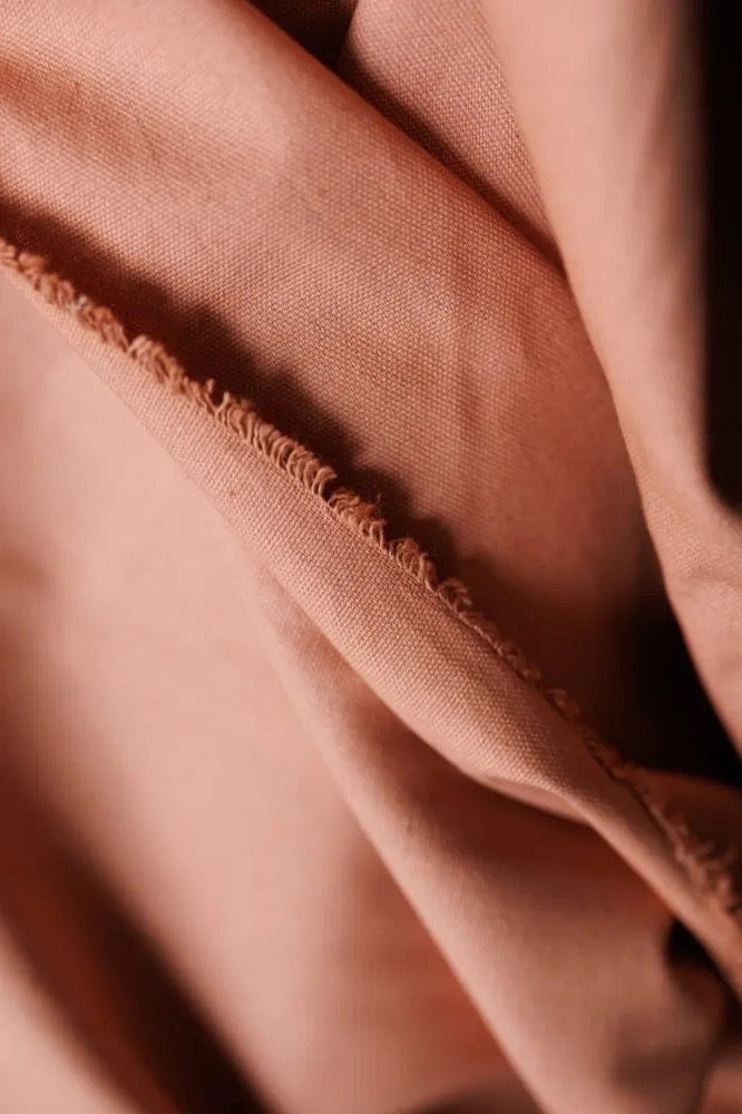 SOFT COTTON CANVAS • Pink Chalk • Remnant 195cm