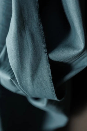 SOFT COTTON CANVAS • Blue Green • Remnant 103cm