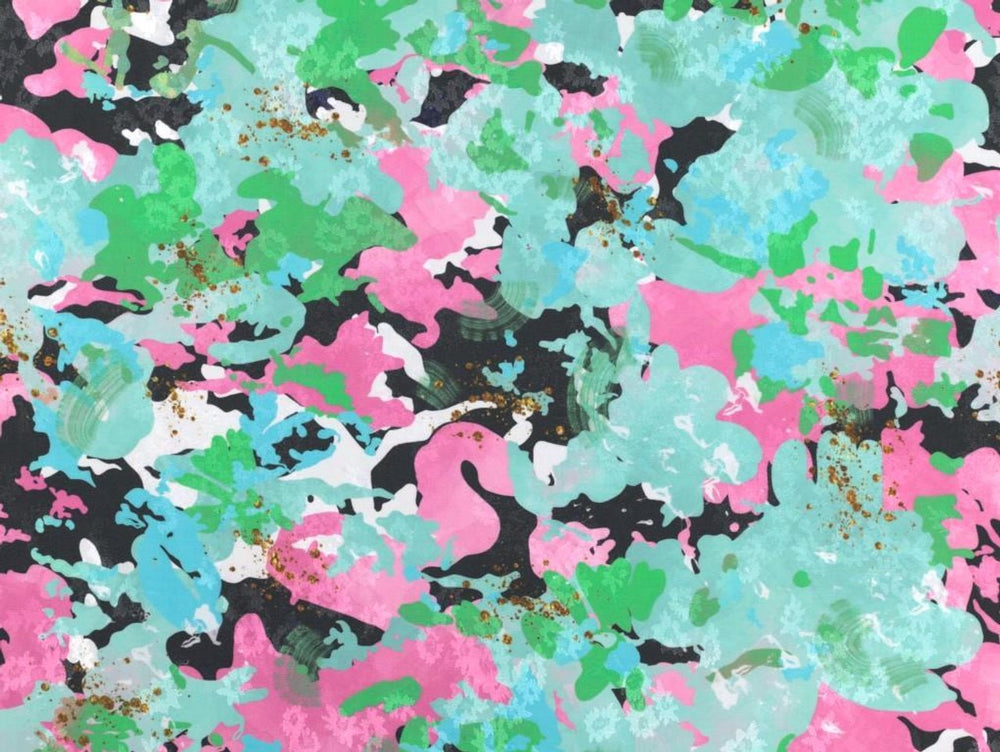 VISCOSE JACQUARD • KIKA • Pink & Emerald $49.00/metre