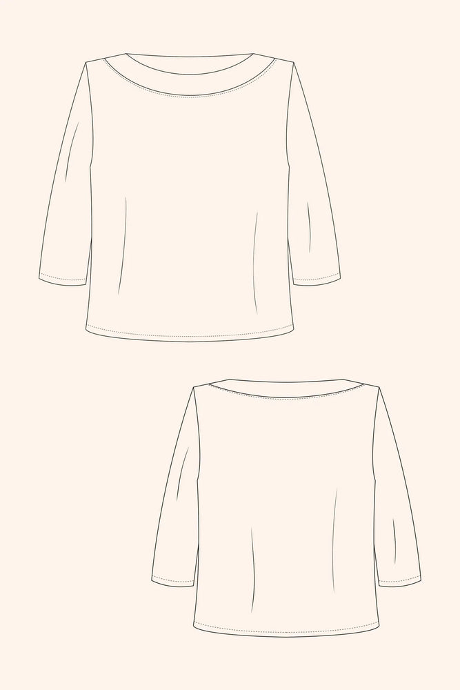 
                
                    Load image into Gallery viewer, BOATNECK TOP • PDF Pattern
                
            