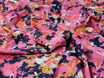 VISCOSE JACQUARD • KIKA • Cerise & Orange $49.00/metre