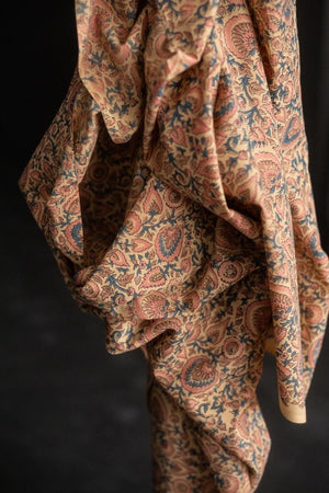 INDIAN COTTON • HAND BLOCK • Anika $46.00/metre