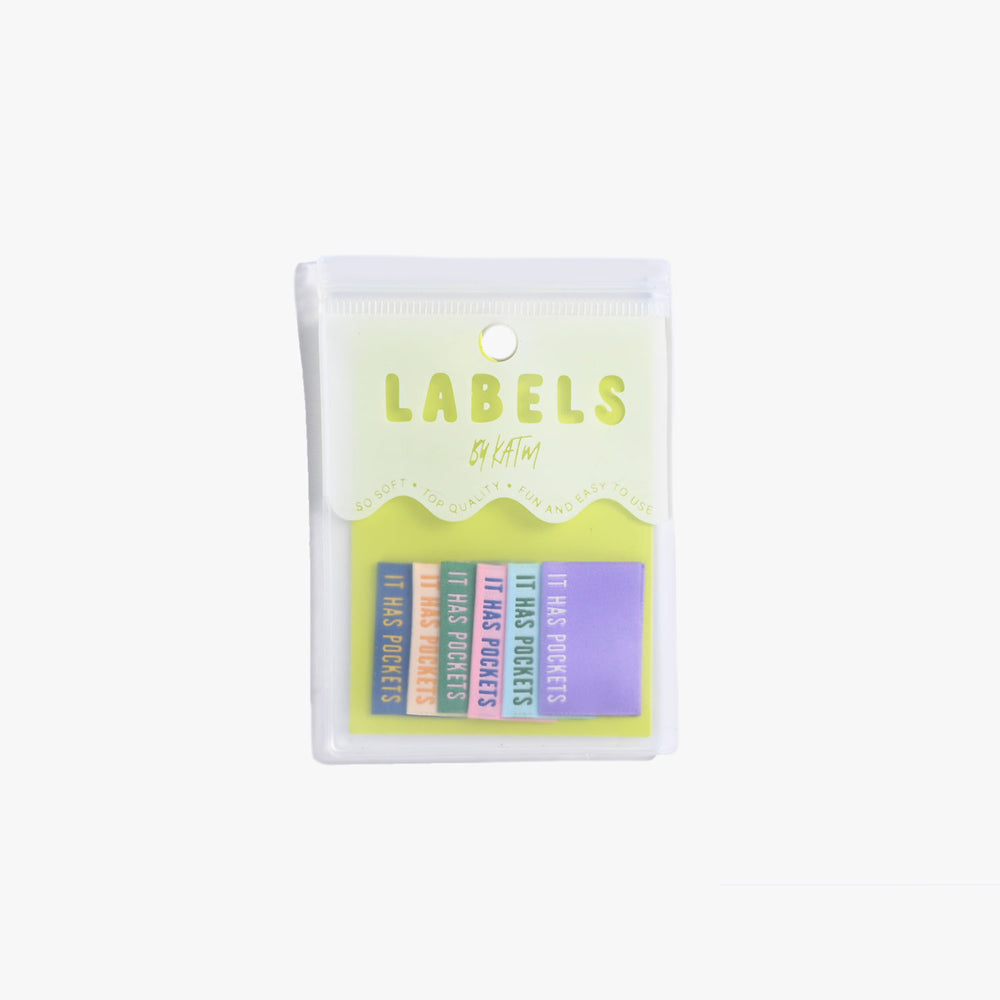 IT HAS POCKETS • Woven Labels