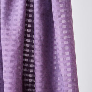 Light and sheer with a fine woven check texture. Mauve colourway.