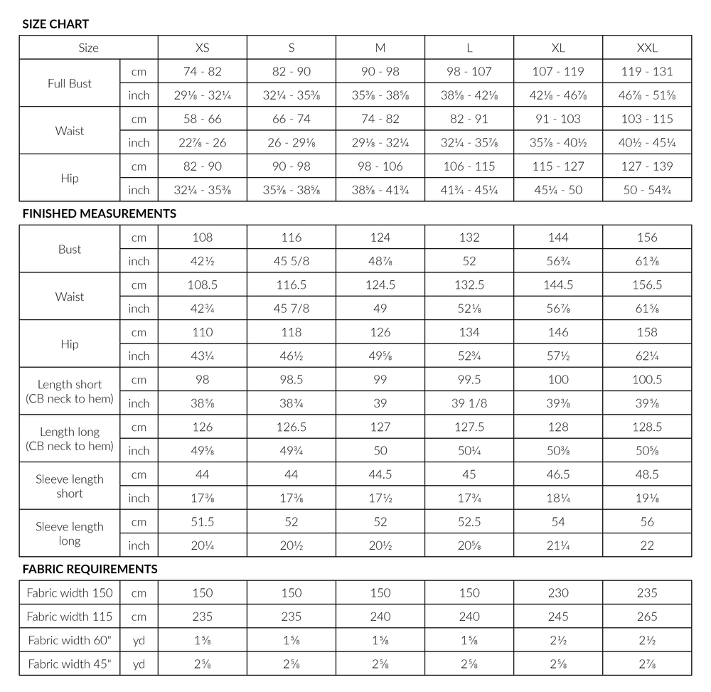 LAHJA UNISEX DRESSING GOWN • PDF Pattern