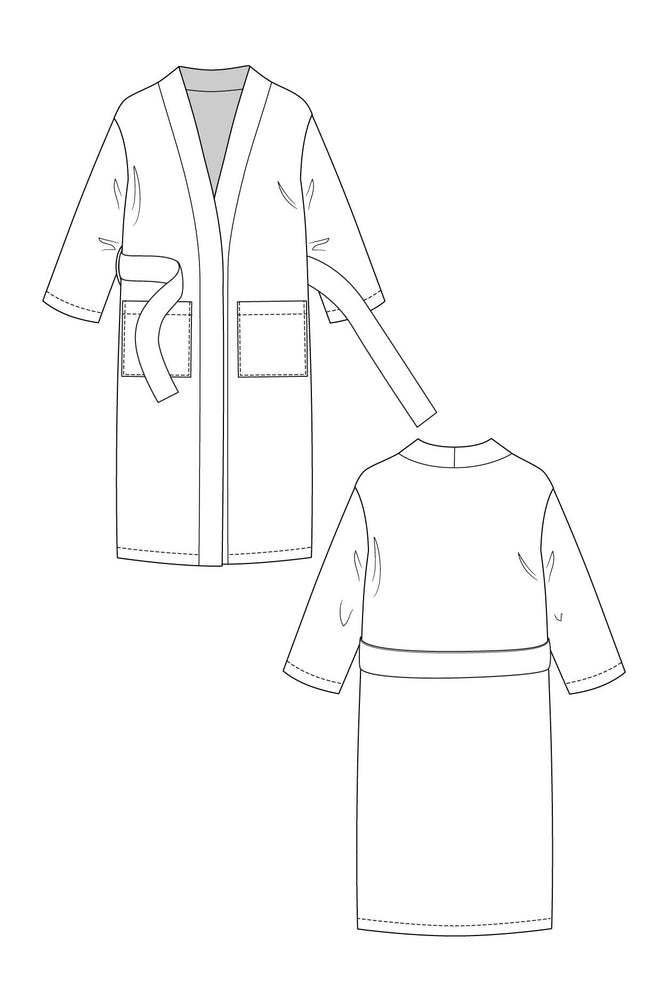 LAHJA UNISEX DRESSING GOWN • PDF Pattern