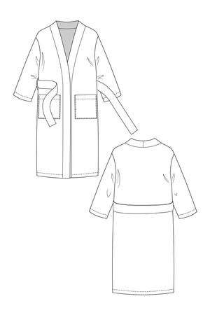 LAHJA UNISEX DRESSING GOWN • PDF Pattern