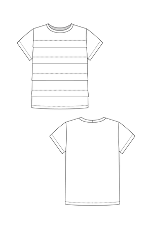 LAURIE PLEATED TEE • PDF Pattern