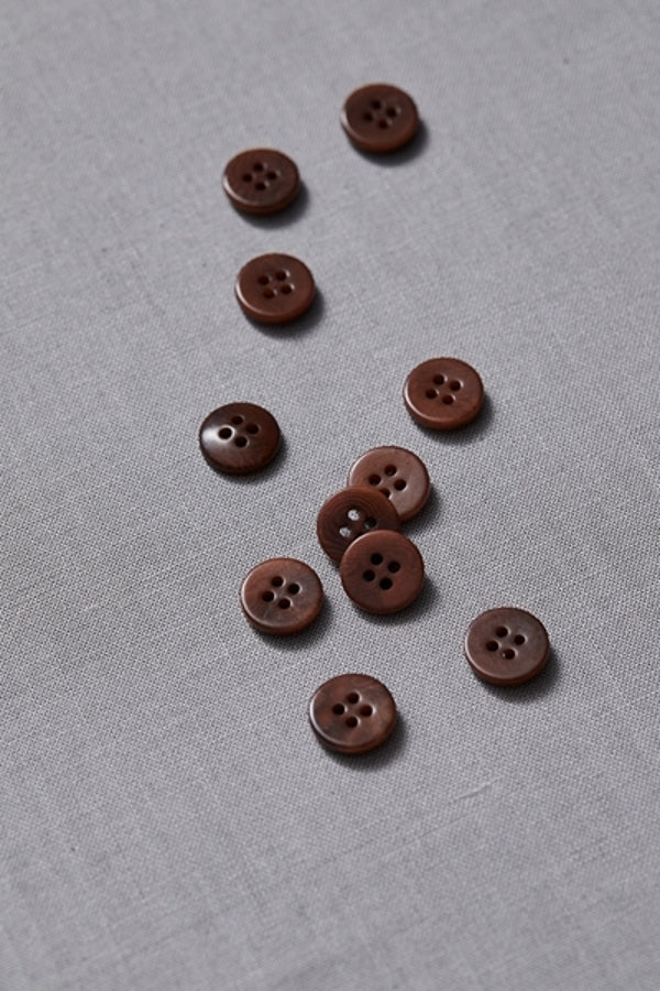 COROZO BUTTONS • Pecan • 11mm or 15mm