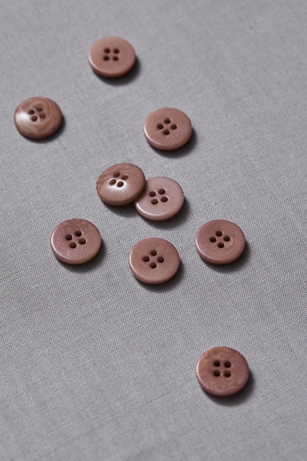 COROZO BUTTONS • Old Rose • 11mm or 15mm