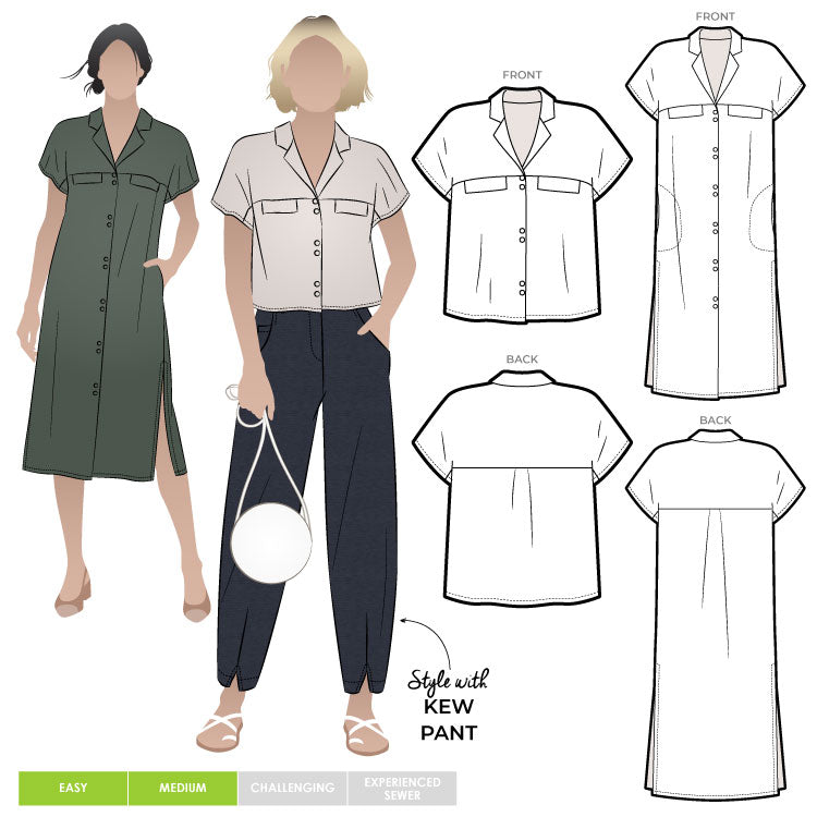 MONTY SHIRT & DRESS • Pattern