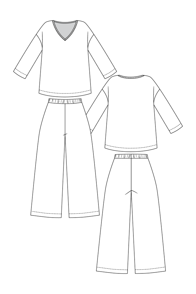 OLO TEE & PANTS SET • PDF Pattern