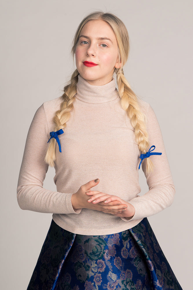 Paola Turtleneck Tee Sewing PDF Pattern  