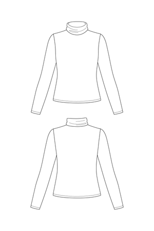 PAOLA TURTLENECK TEE • PDF Pattern