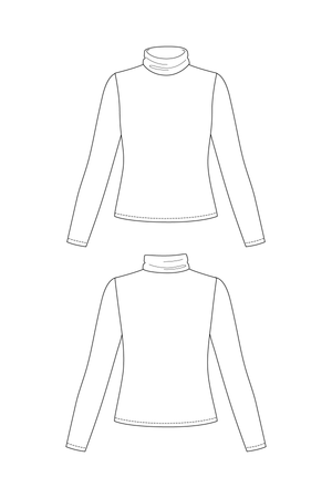 
                
                    Load image into Gallery viewer, PAOLA TURTLENECK TEE • PDF Pattern
                
            