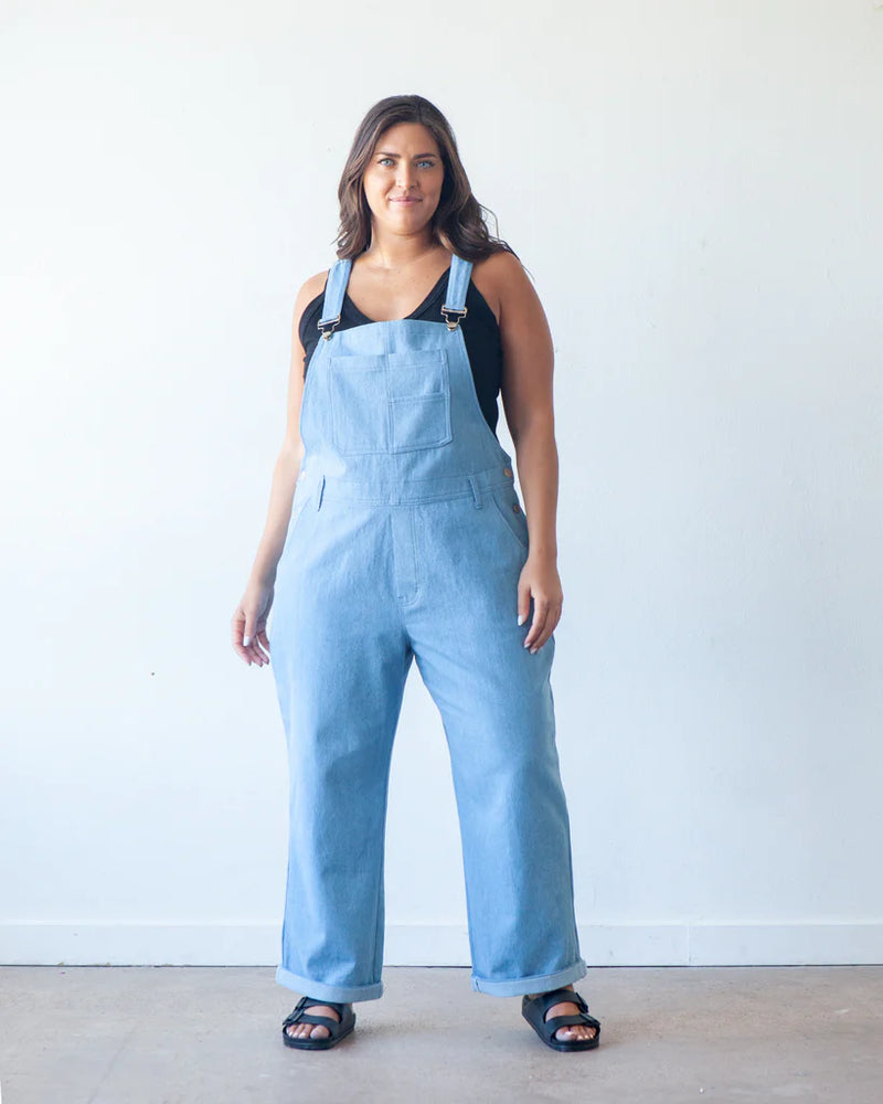 X Pattern Overalls TRUE BIAS • RILEY OVERALLS PATTERN • Pattern Scissors Frock