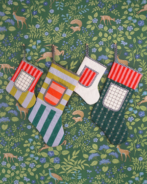 QUILTED POCKET STOCKING • PDF Pattern