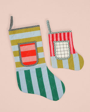 QUILTED POCKET STOCKING • PDF Pattern