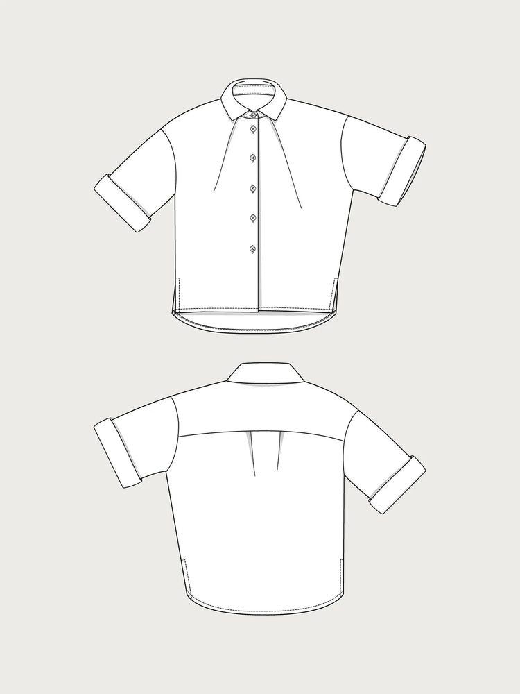 FRONT PLEAT SHIRT • Pattern