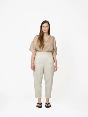 The Assembly Line Pleated Trousers & Wrap Top sewing patterns