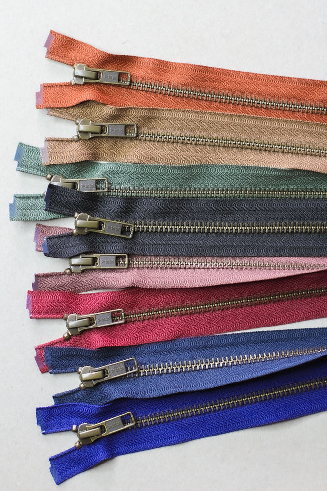 YKK® METAL SEPARATING ZIPPER • mind the MAKER® • 55cm or 75cm