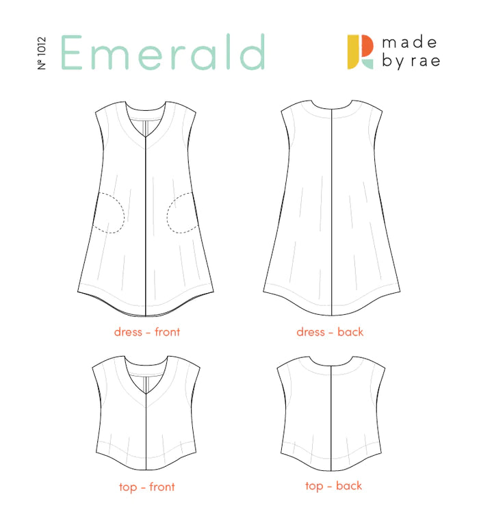 EMERALD Dress & Top pattern - Made By Rae