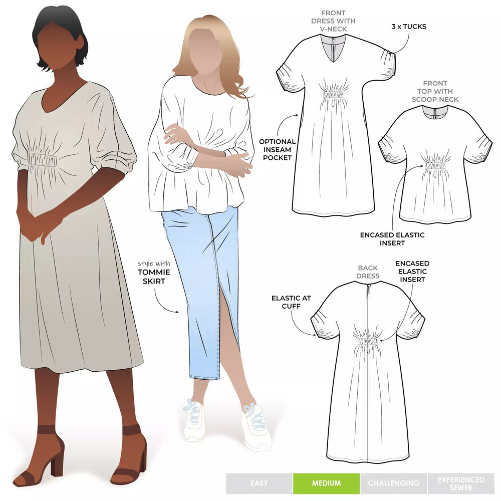 HARRY WOVEN TOP & DRESS • Pattern