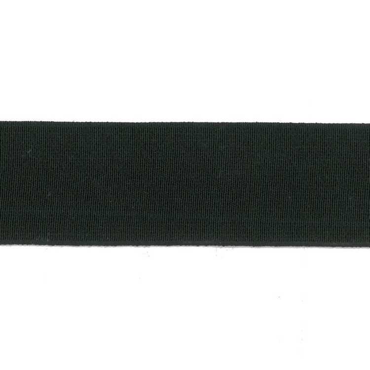 NON-ROLL ELASTIC • HIGH DENSITY • Black 38mm