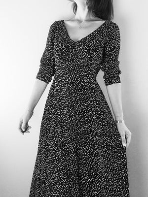 Lune Dress sewing pattern - long sleeve add on