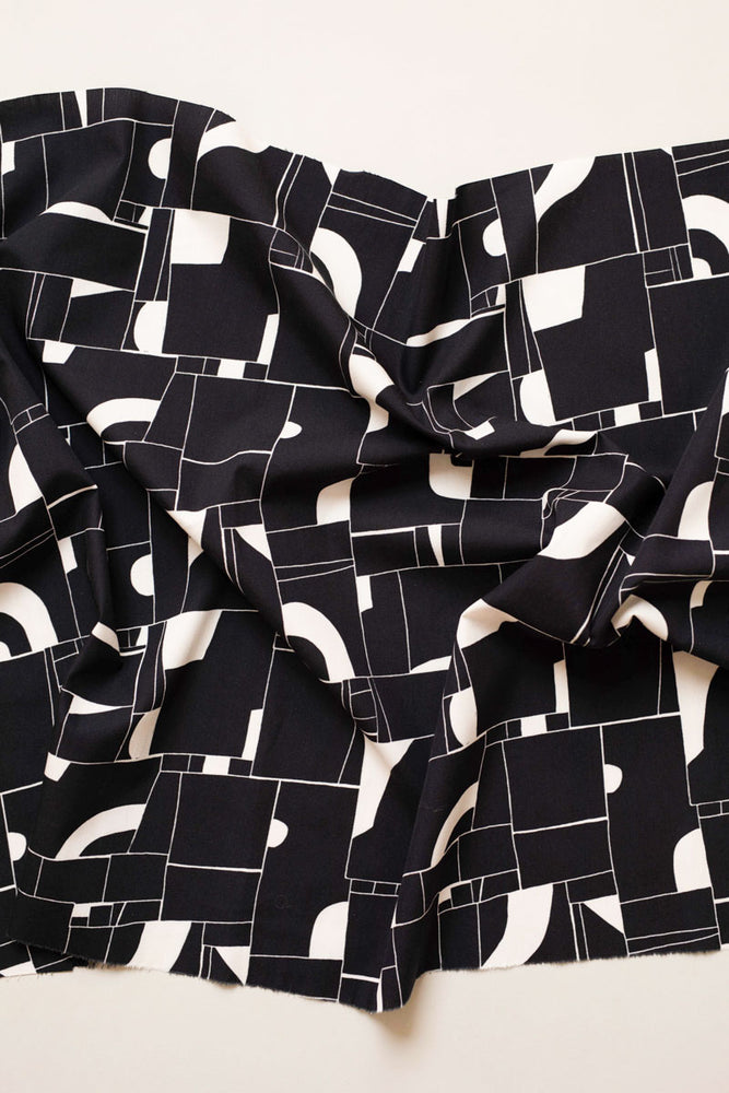 OFFROAD COTTON POPLIN • Black • Remnant 55cm