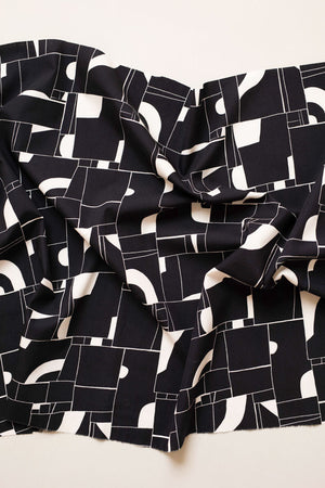 OFFROAD COTTON POPLIN • Black • Remnant 55cm