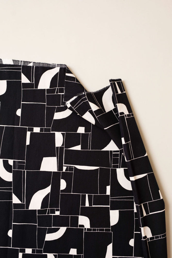OFFROAD COTTON POPLIN • Black • Remnant 55cm