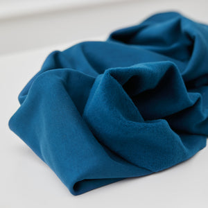 ORGANIC BRUSHED SWEAT KNIT • Ocean $50/per metre