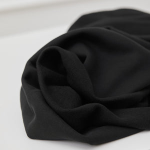 ORGANIC BRUSHED SWEAT KNIT • Black $50/per metre