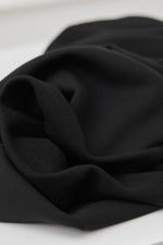 ORGANIC BRUSHED SWEAT KNIT • Black $50/per metre