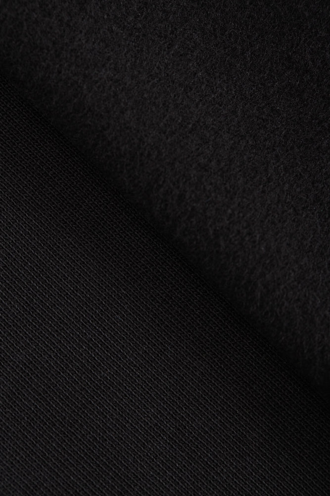ORGANIC BRUSHED SWEAT KNIT • Black $50/per metre