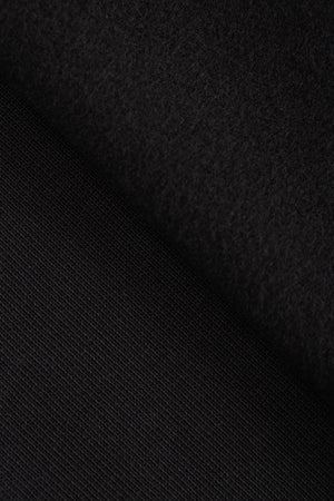 ORGANIC BRUSHED SWEAT KNIT • Black $50/per metre
