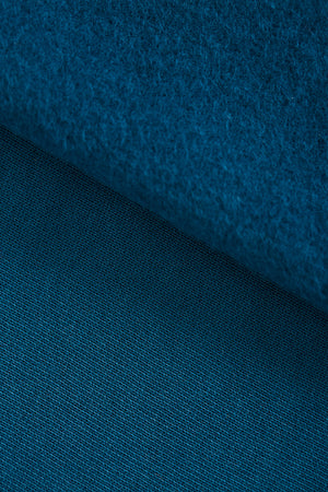 ORGANIC BRUSHED SWEAT KNIT • Ocean $50/per metre