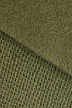 ORGANIC BRUSHED SWEAT KNIT • Olive Green $50/per metre