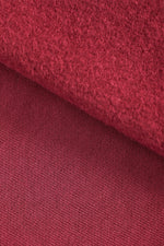 ORGANIC BRUSHED SWEAT KNIT • Red $50/per metre