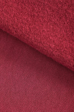 ORGANIC BRUSHED SWEAT KNIT • Red $50.00/metre