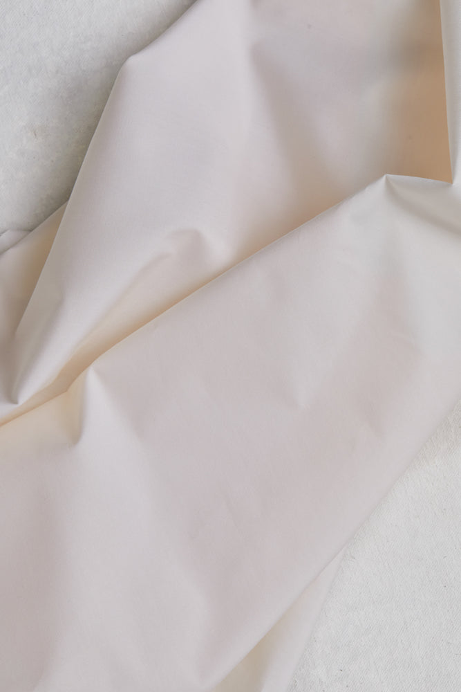ORGANIC PAPERTOUCH COTTON POPLIN • Creamy White $42.00/metre