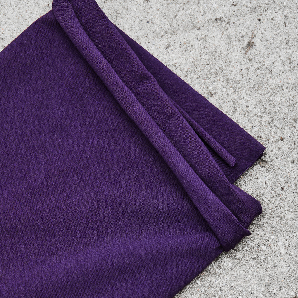 ORGANIC SINGLE JERSEY • Plum $40.00/metre