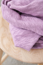 ORGANIC SLUB JACQUARD KNIT • Lilac $52.00/metre