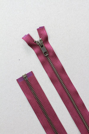 YKK® METAL SEPARATING ZIPPER • mind the MAKER® • 55cm or 75cm