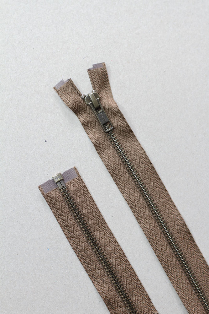 YKK® METAL SEPARATING ZIPPER • mind the MAKER® • 55cm or 75cm